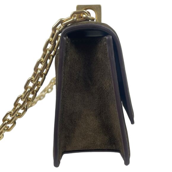 Kate Spade Deco Suede Mini Crossbody Bag Shoulder Bag Burnt Sage Green - Picture 6 of 14